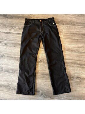Travis Mathew Pants Mens 34x31 Black Mally Casual Chino Golf Woven Pockets